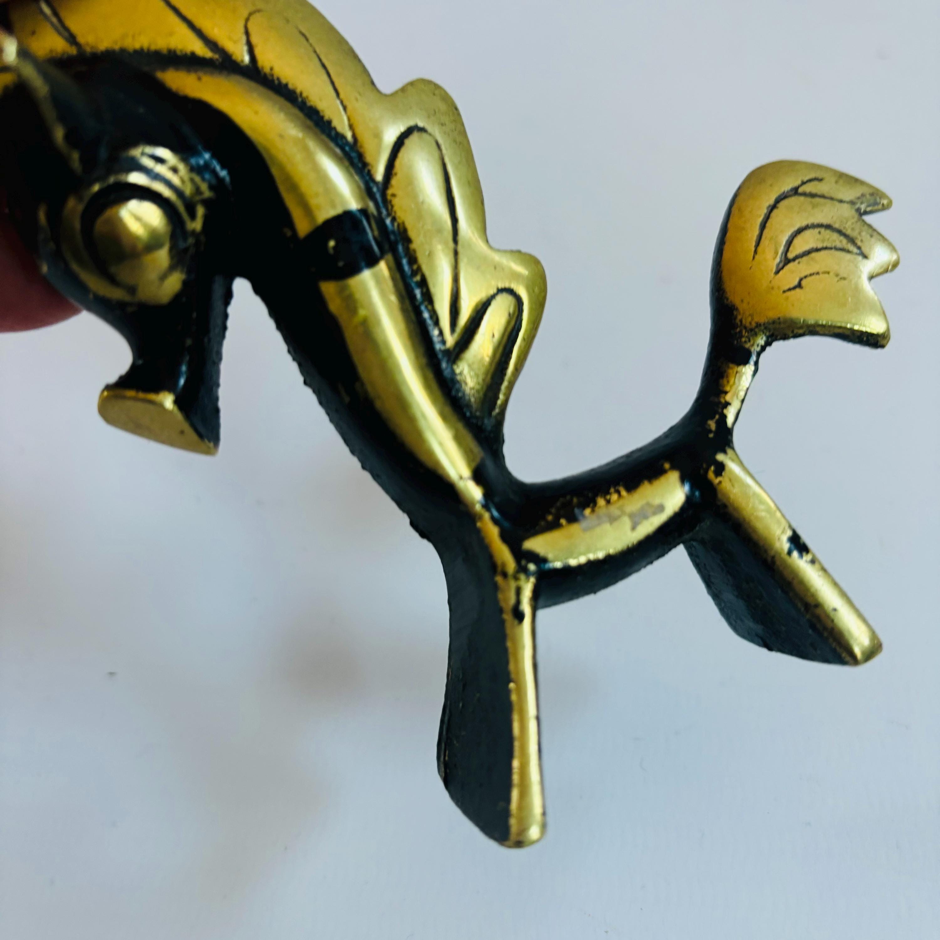 Walter Bosse Brass Horse Figurine: Mid-Century Modernist Decor