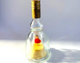 Vintage Lucas Bols Ballerina Music Bottle: Dutch Collectible with Red Tutu