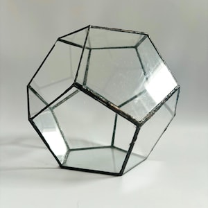 Antique Geometric Plant Terrarium Vintage Decor Design Piece /fill with lights or decorate with plants and creative designs