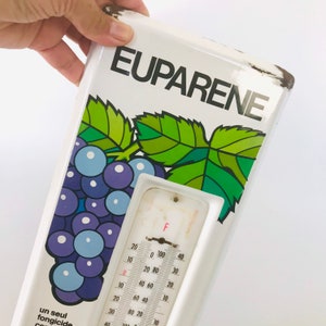 1960s Bayer German Euparene Enamel Porcelain plated Vintage original sign