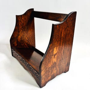 Collectors Antique Novel Rest Oak Book Reading Stand Portable Lectern, Edwardian, C.1910