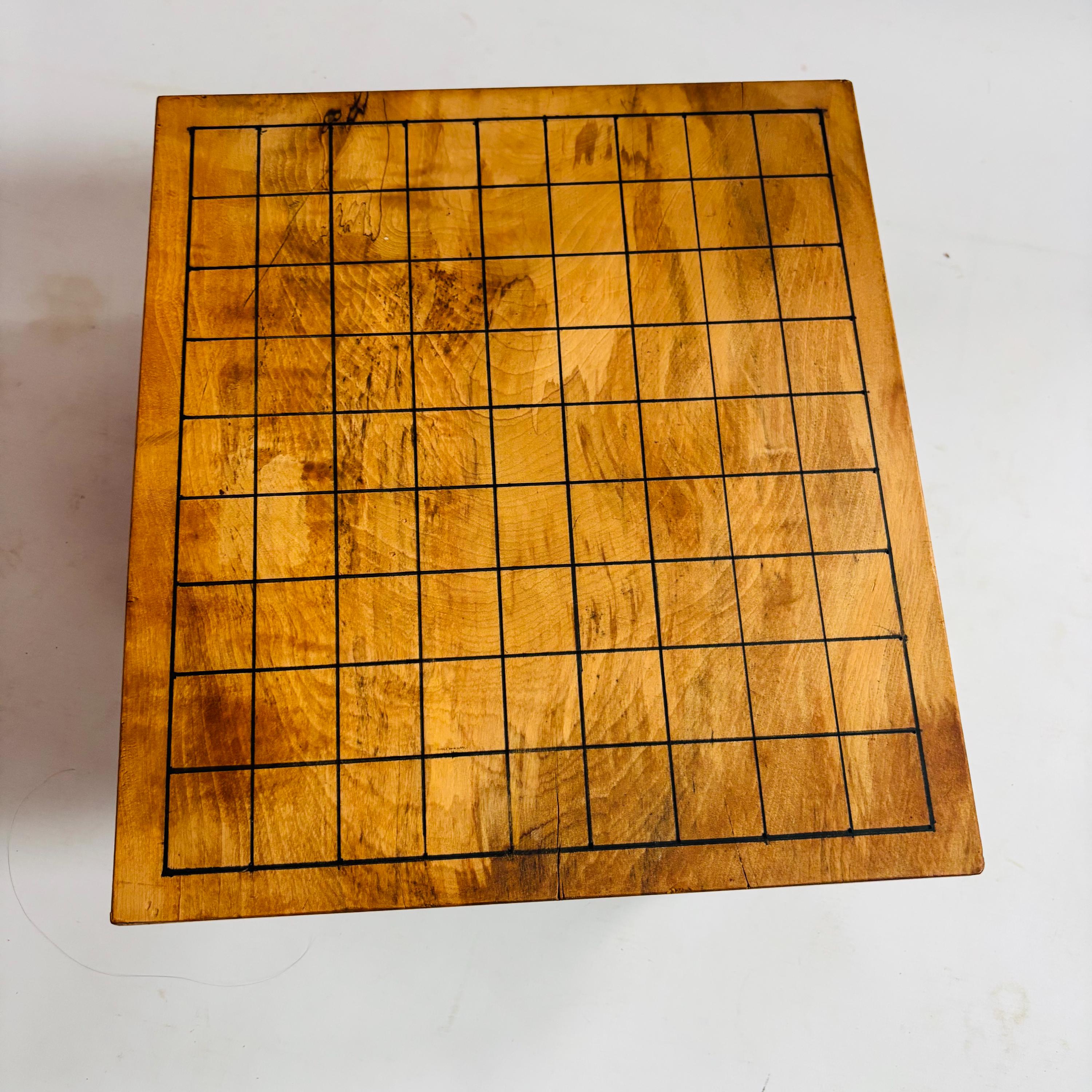 ミッドセンチュリー木製将棋囲碁卓：100年前の日本の木製将棋盤 - Etsy 