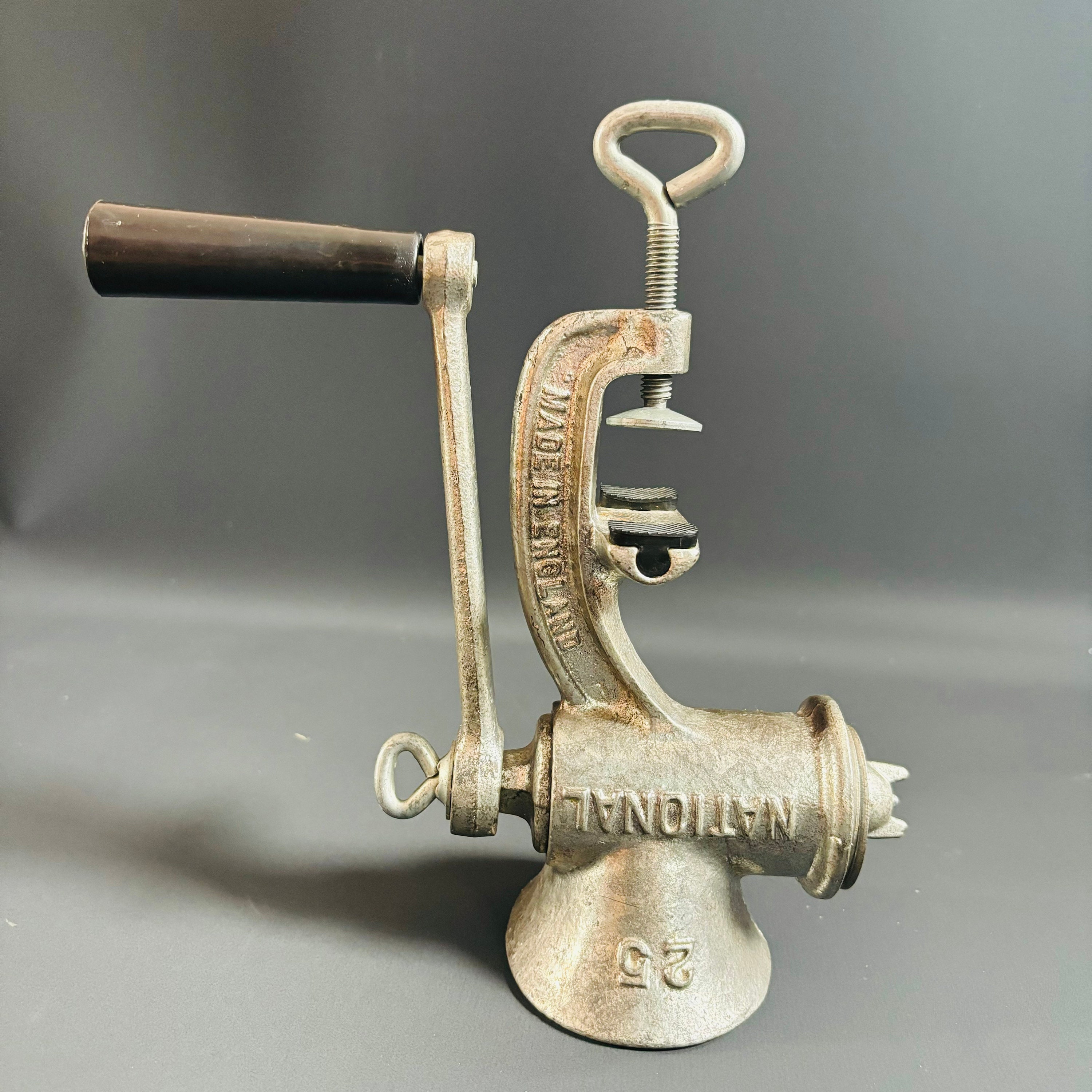 Vintage National Spong Meat Grinder: British Cast Steel Food Chopper ...