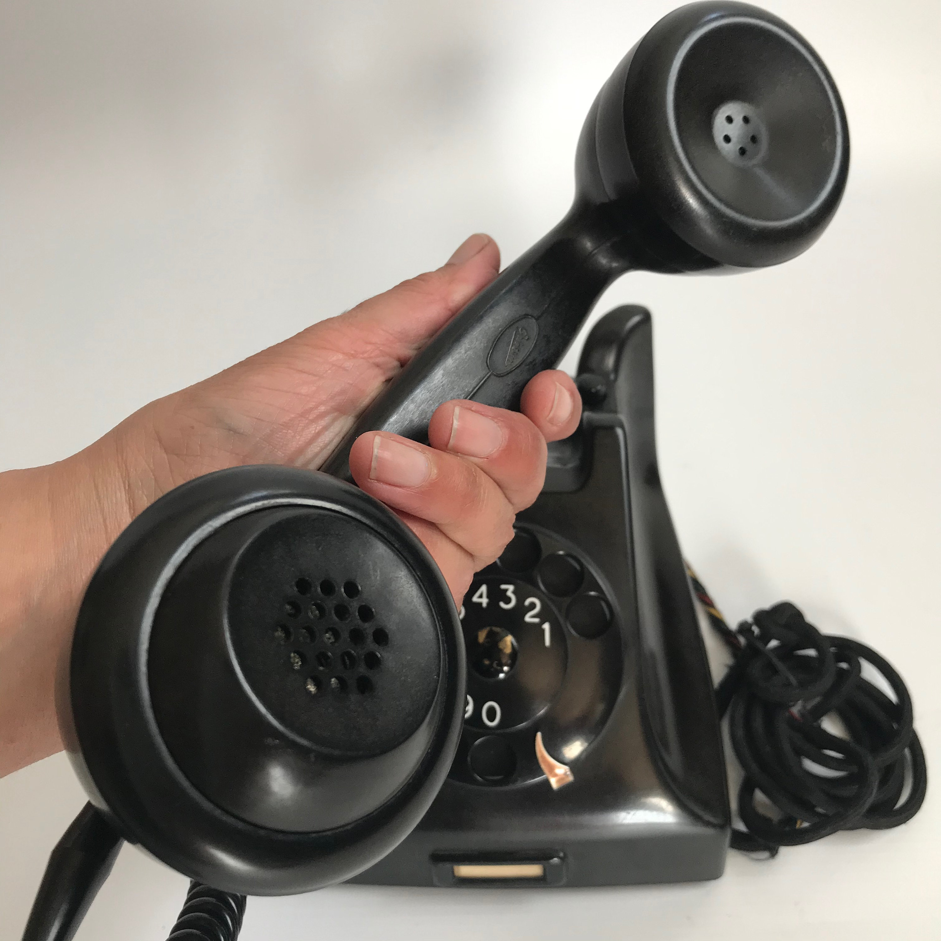 Ericsson Original Bakelite Black Telephone 1931 Model by