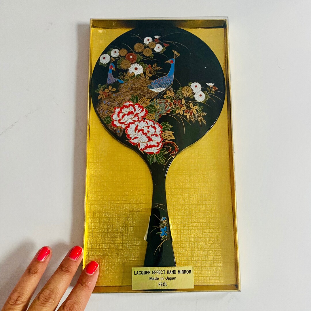 Japanese Handheld Mirror 1950s Yamanaka Stamped Made in Japan Etsy