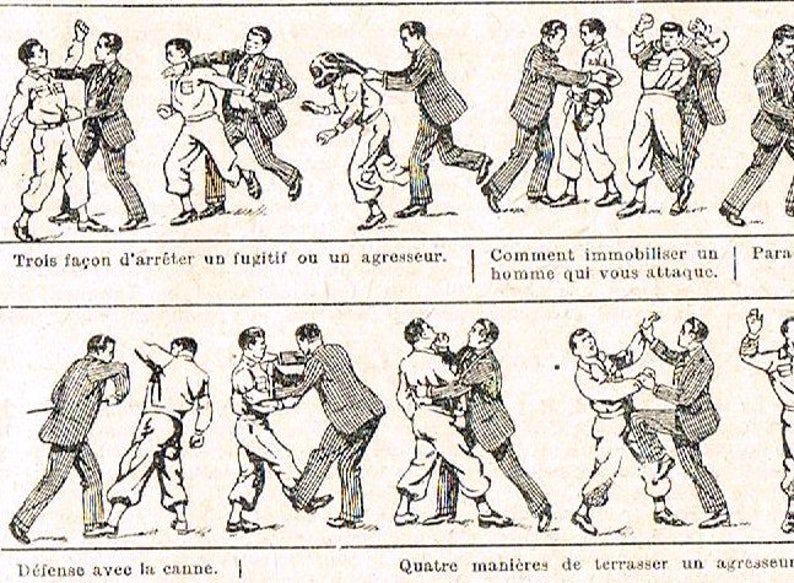 1920s Original Self defence fighting wrestling dictionary Etsy