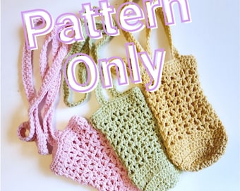 Patrón de portabotellas de agua con punto en V de ganchillo