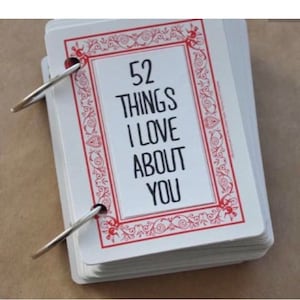 52 Reasons Why I Love You Christmas gift for significant other