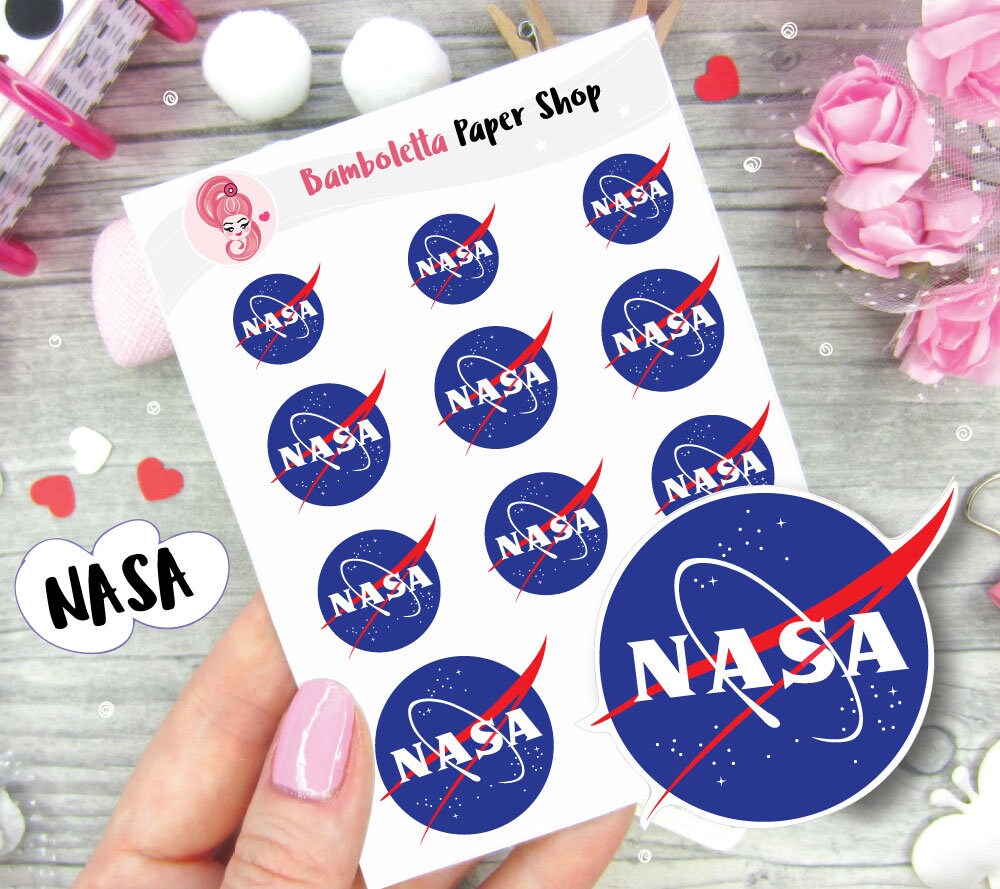 NASA stickers Etsy