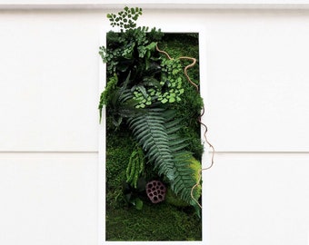 MAGIC 30x60cm Stabilized Plant Picture - Elegant Wall Decoration for Living Room, Bedroom, Hallway, Office - Natural, Maintenance-Free Plants