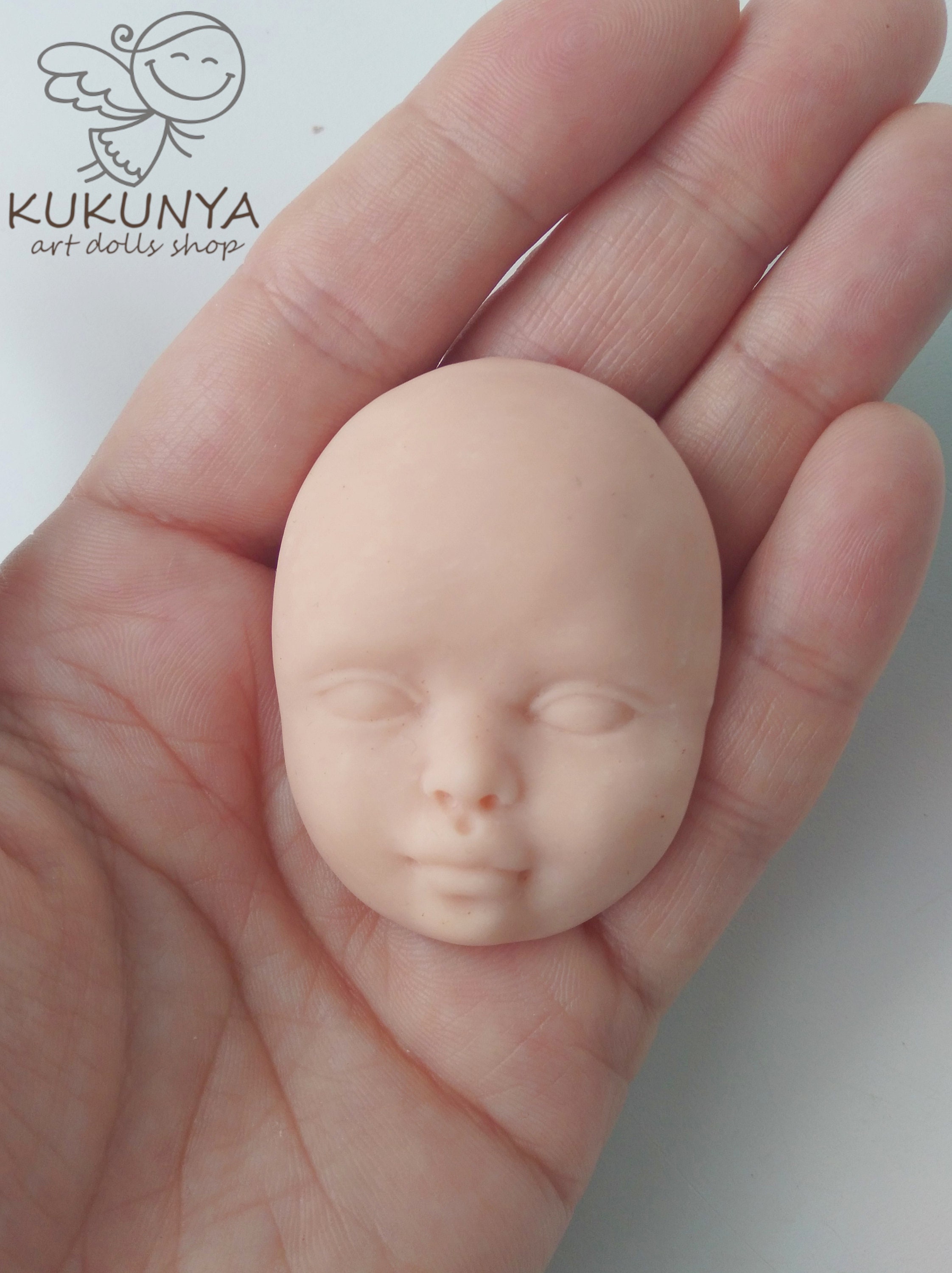 Polymer Clay Face for Doll Making 24 Etsy
