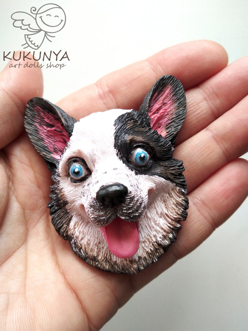 Polymer Clay Face for Dog 1 Etsy