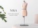 NIKA // Half scale soft sewing dress form | Anatomic miniature mannequin torso for draping | Fully pinnable dressform | Tailor dummy 