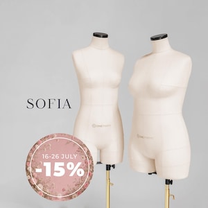 SOFIA // Soft anatomic tailor dress form with compressible shoulders | Tailor mannequin torso | Fully pinnable | Custom sizes available