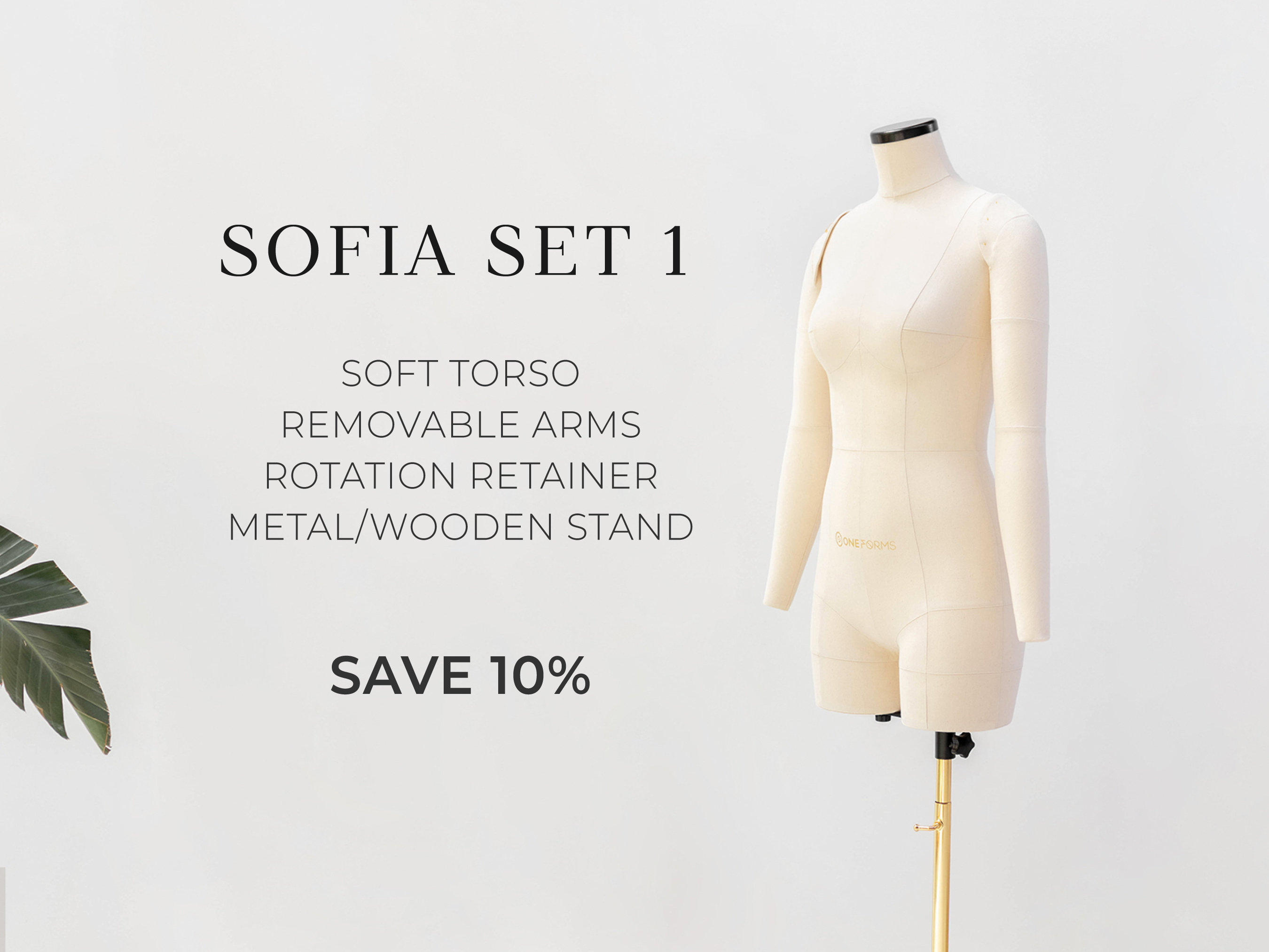 Anatomic tailor dress form SOFIA by ONE FORMS