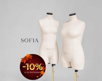 SOFIA Anatomical Dress Form | Small to Plus Size Professional Tailor Mannequin