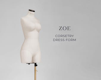 ZOE Dress Form | Extra Soft Compressible Mannequin for Corsetry and Lingerie Design