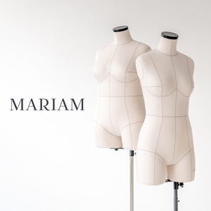 MARIAM // Anatomische Schneiderpuppe mit Hilfslinien | Weiche Schneiderpuppe | Nähpuppe mit Führungslinien | Dessous-Schneiderpuppe
