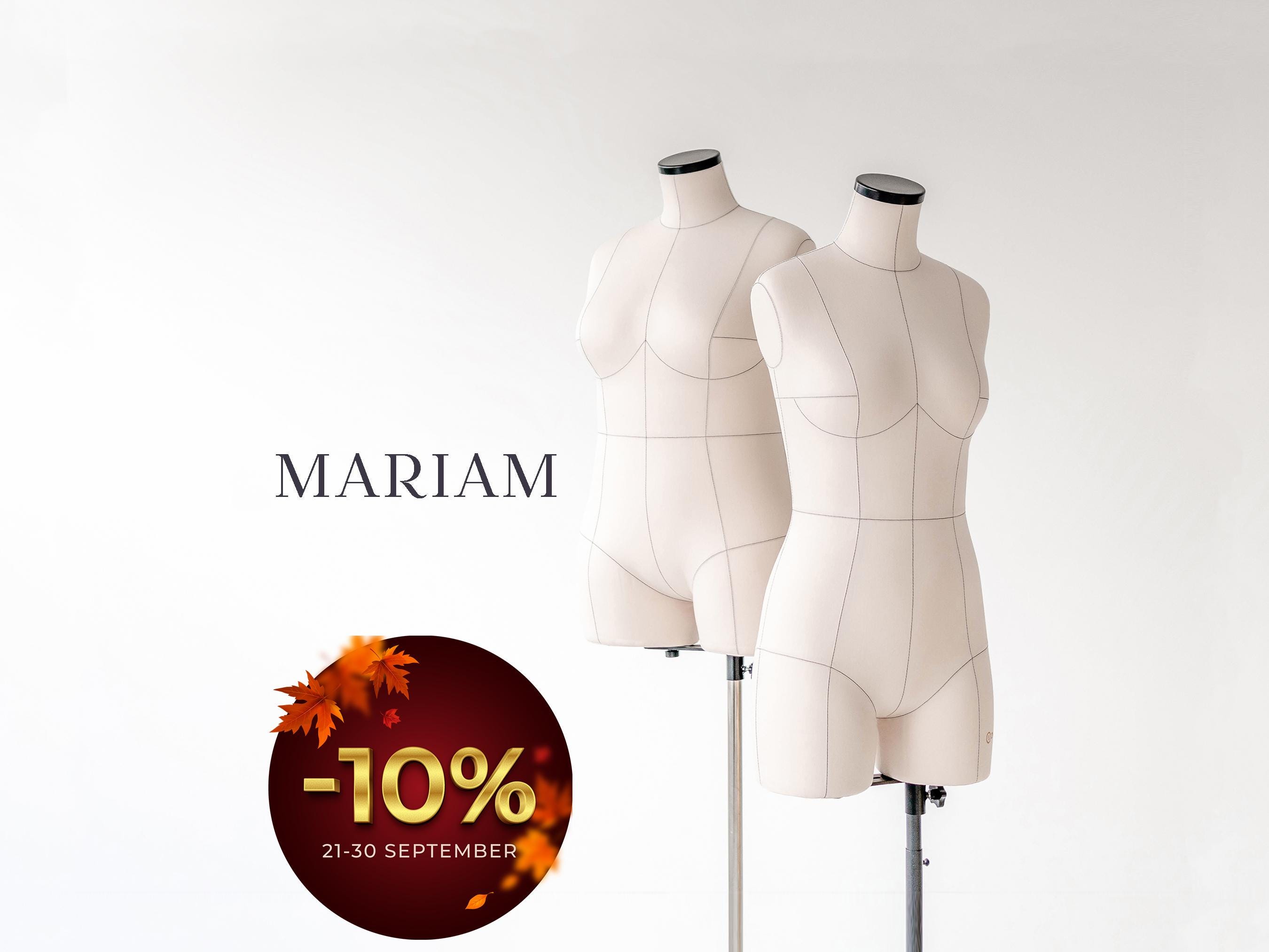 ladies dress form mannequin MARIAM Professional Anatomic | Soft Sewing Dummy With Reference Lines SCH006193_LEG_XXL