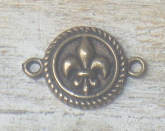 rectangle connector connector Solid bronze Rectangular Ornate Charm rectangle connector link,bronze link