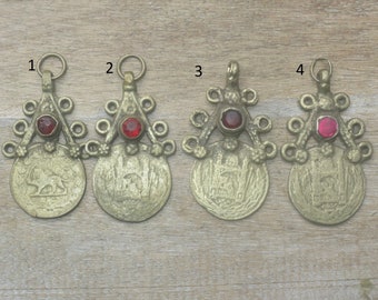 Vintage Hazara Coin Pendant with a Unique Bail 2.25 DIY