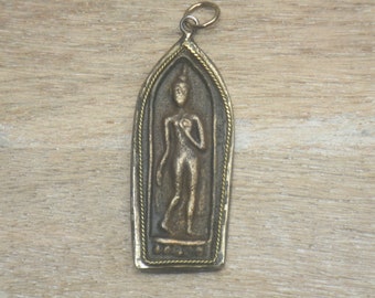LAP27 Walking Buddha Amulet Pendant From Thailand