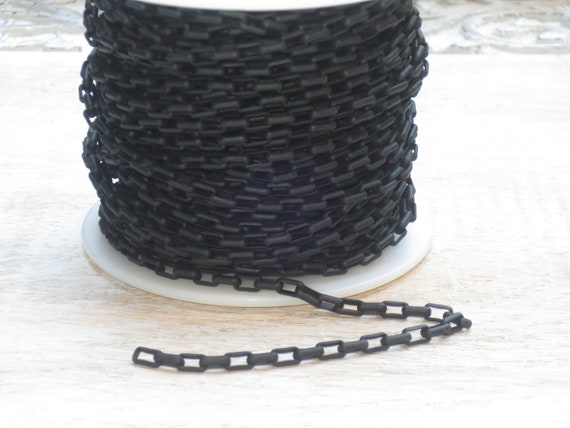 Matte Black 4mm Rolo Chain CC48