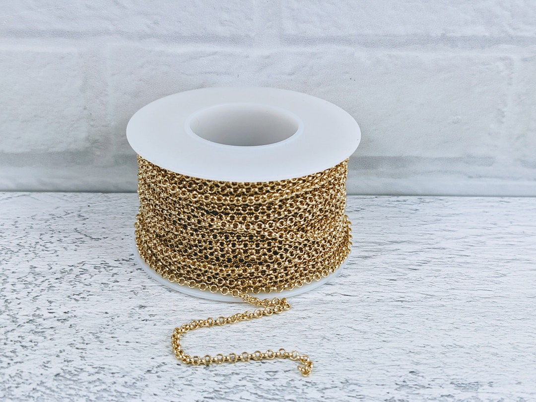 2mm Gold Plated Rolo Chain - Etsy
