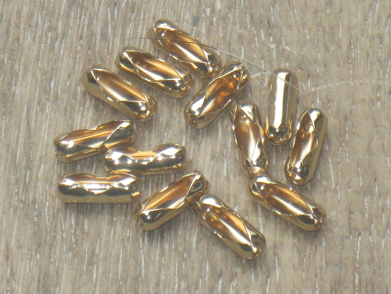 Gold Plated Ball Chain Connectors 2mm Chain