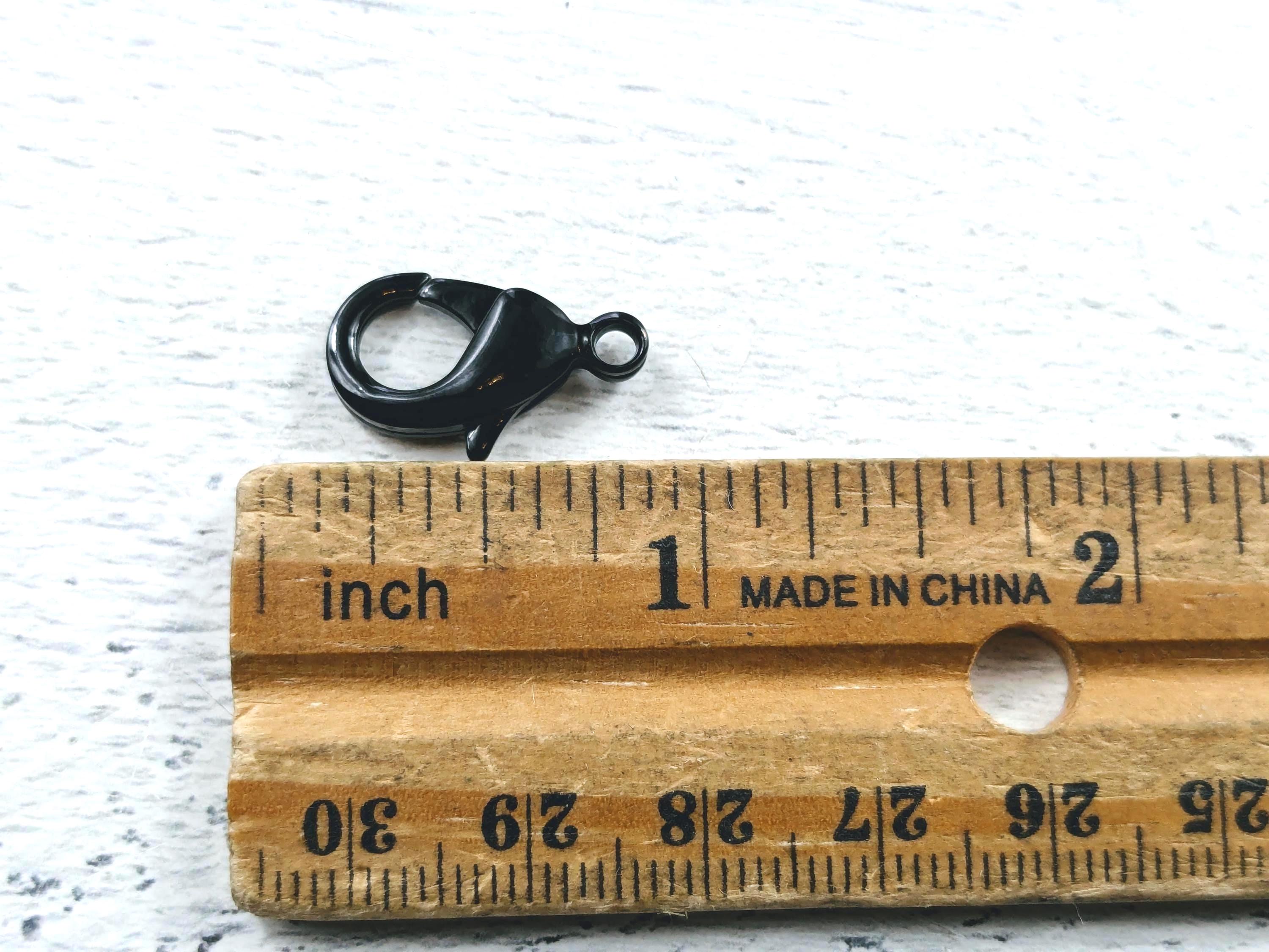 Black Plated 18x12mm Lobster Clasps, Claws, Jewelry Clasp - Etsy