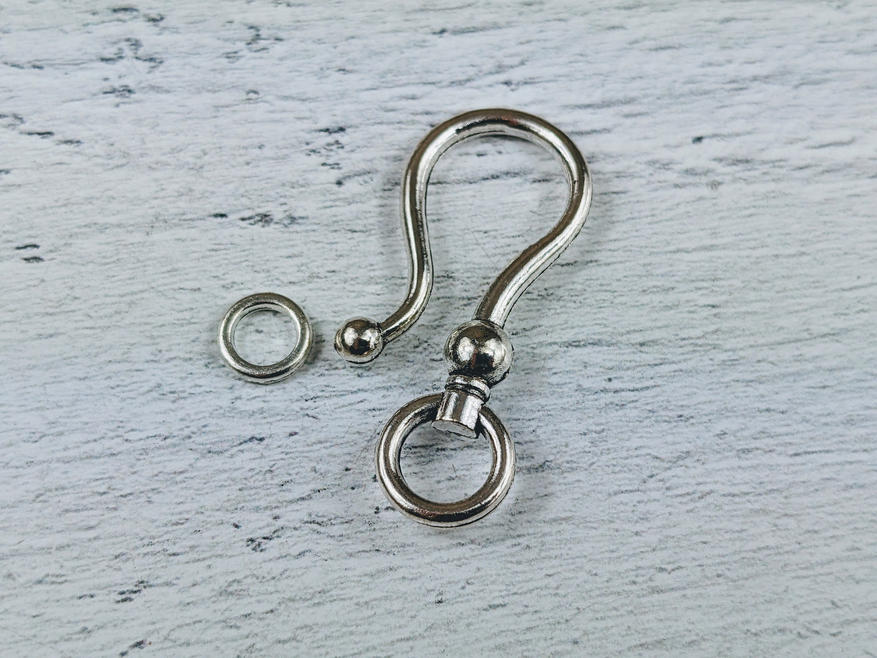 S-hook Clasps With Double Sided Rope Wrap Design, Twelve 12 Gunmetal  Finished S-hook Clasp, Jewelry Supplies, Necklace Supplies, Item373m 