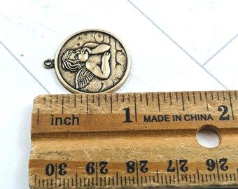 アンティーク真鍮製牛守護天使チャーム、天使、天使、22 mm 2個 - Etsy
