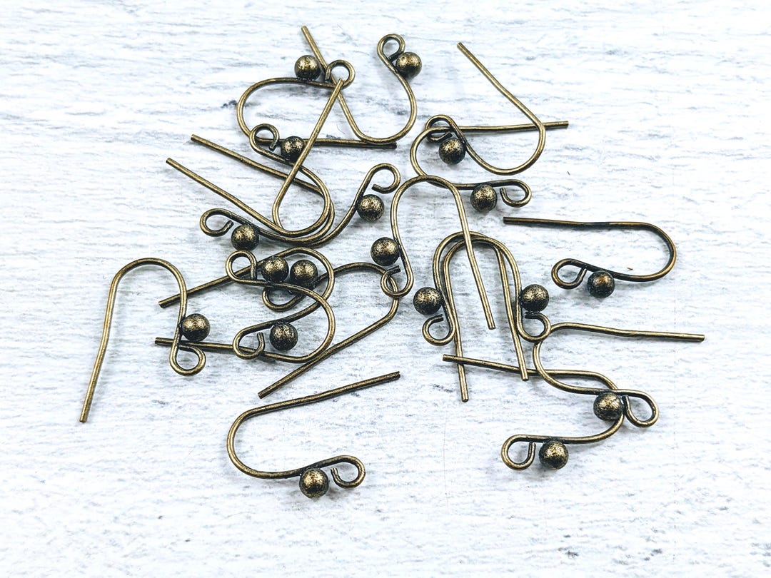 thumbnail image 2 of Rose Gold Stainless Steel French Wires For Earrings - 10 X 21mm (10 Pairs) 2 of 4