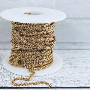 Gold Plated 2mm Wheat Chain