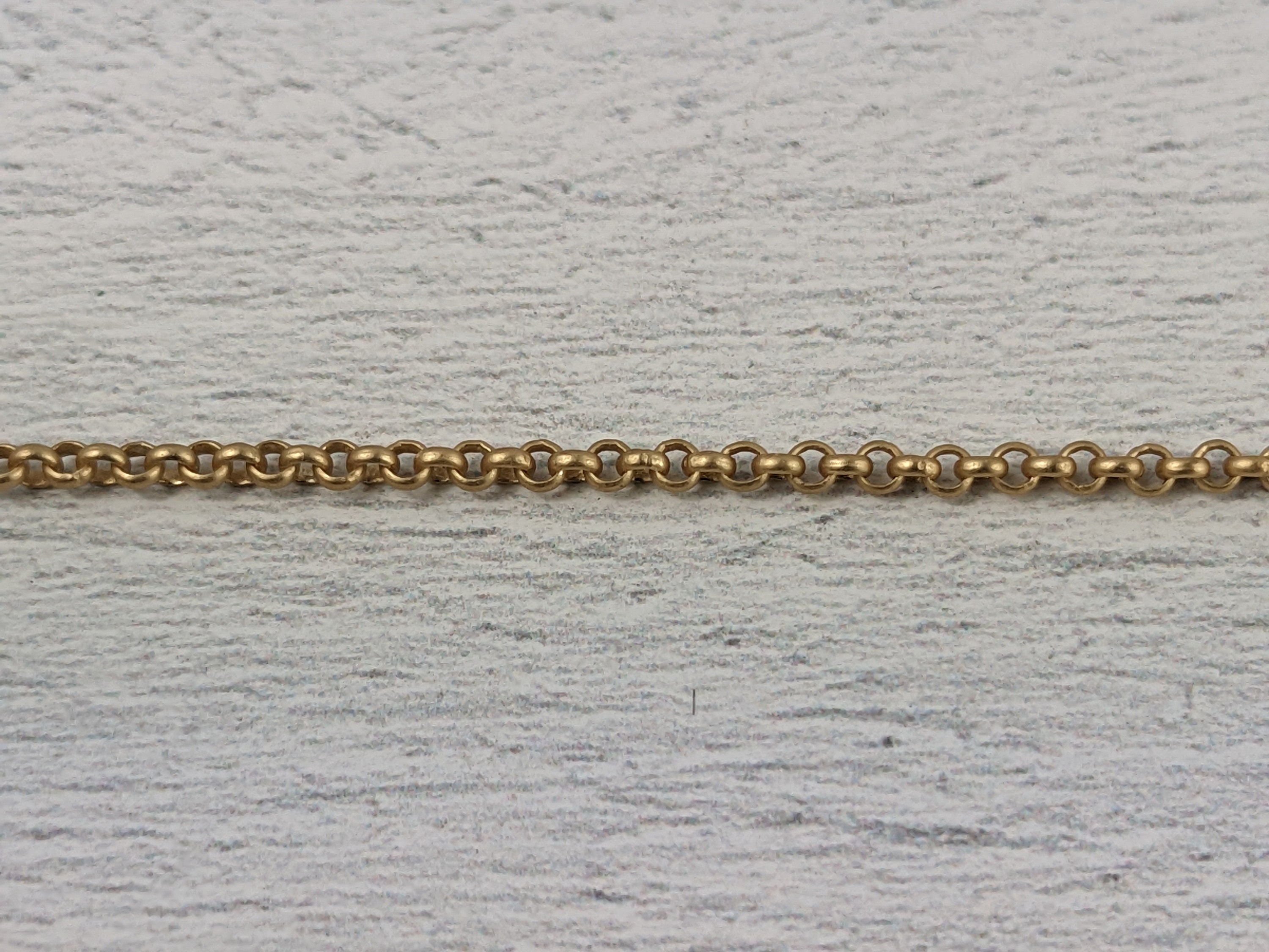 2mm Rolo Chain in Matte Gold - Etsy