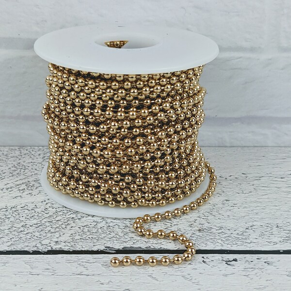 Ball Chain Gold Plated Etsy