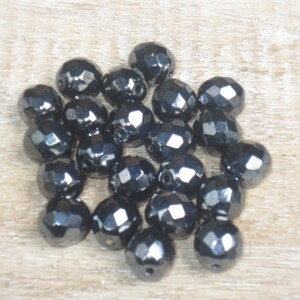 Black Teardrop Bead Vintage Beads 1454A Wholesale Faceted Beads Czech Fire Polished Beads 20 Small Teardrop Beads Hematite 5x7