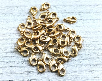 20 mm 丸型アンティークシルバー オックス ロブスタークラスプ