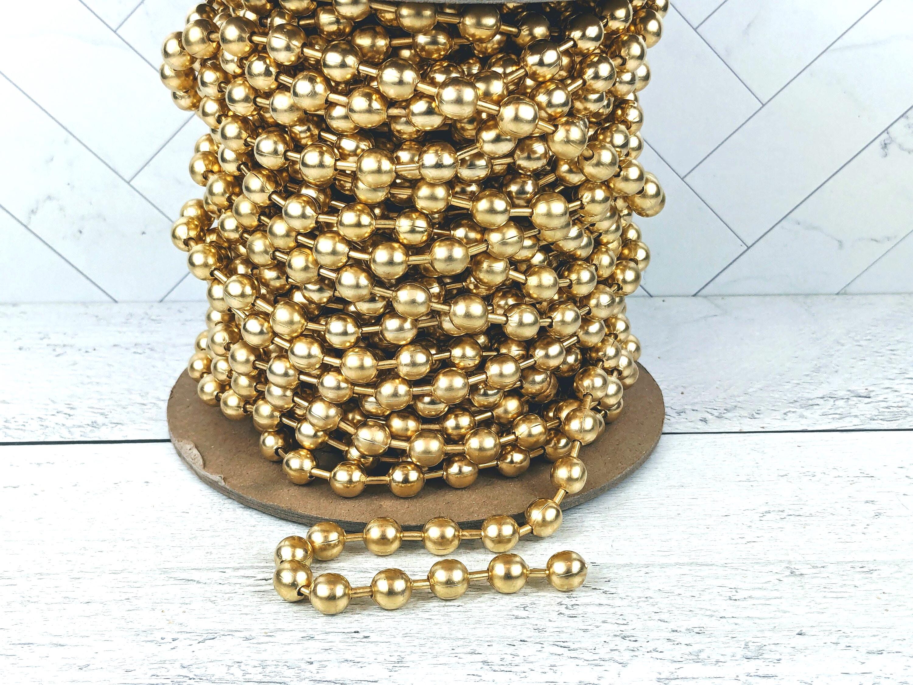 希少な10mmマットゴールドボールチェーン - Etsy 日本