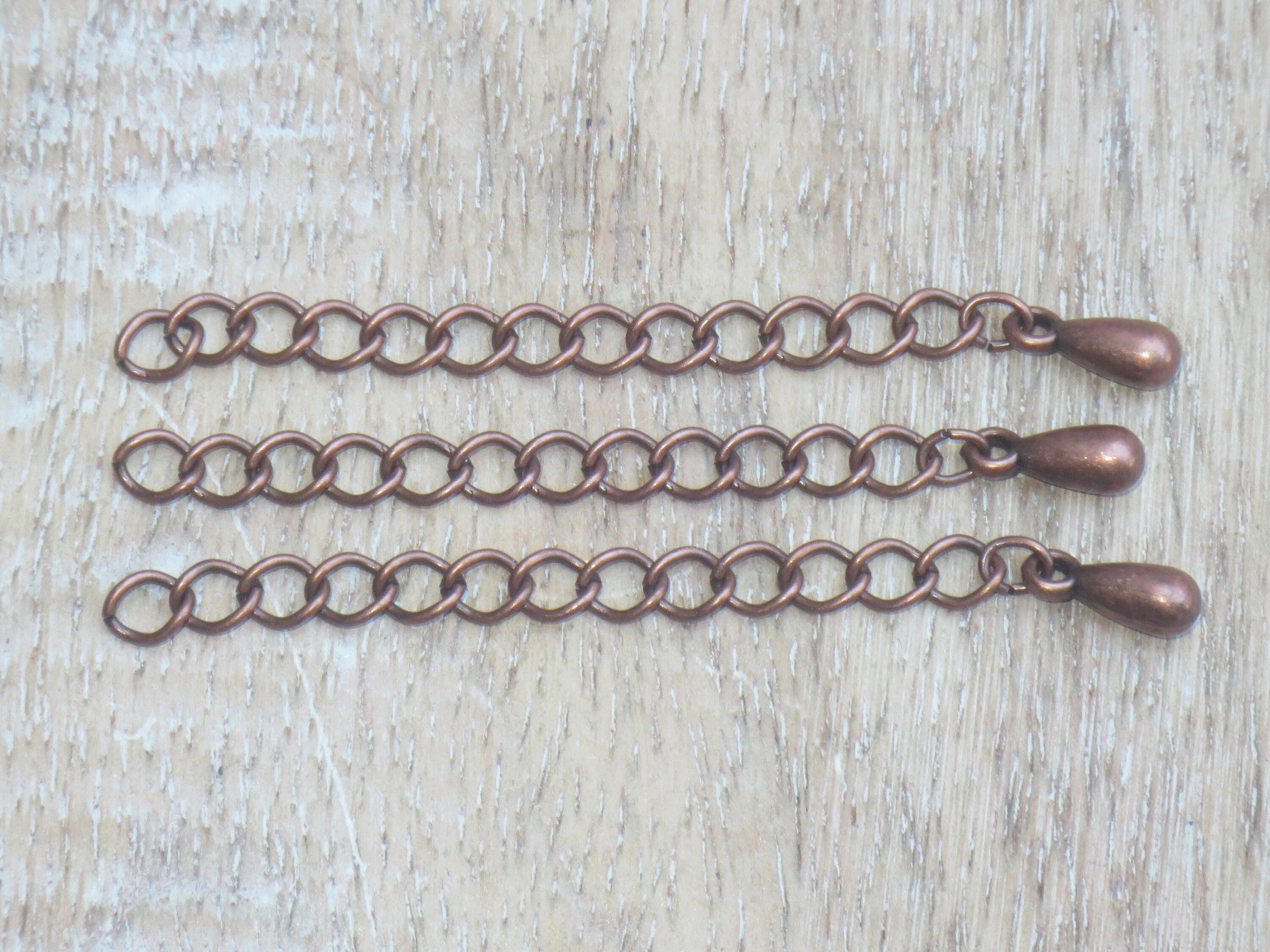 2 Antique Copper Extension Chain 