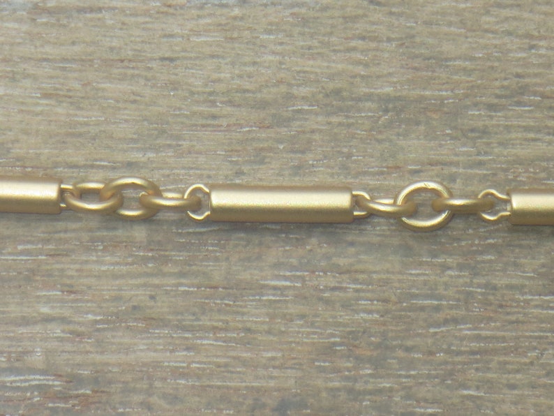 Bar Chain Matte Gold Dynamite Chain 12x3mm