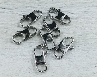 Stainless Steel Lobster Clasp, 23x12mm, Claw, 2pcs.