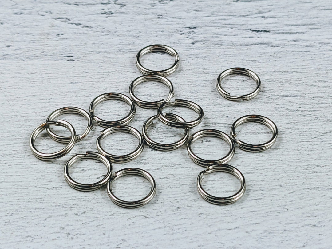 200pcs Stainless Steel Split Rings, Double Rings, Split Jump Rings, Bulk  Jewelry Making Supplies, 5mm / 6mm / 7mm / 8mm / 10mm / 12mm, BU615 