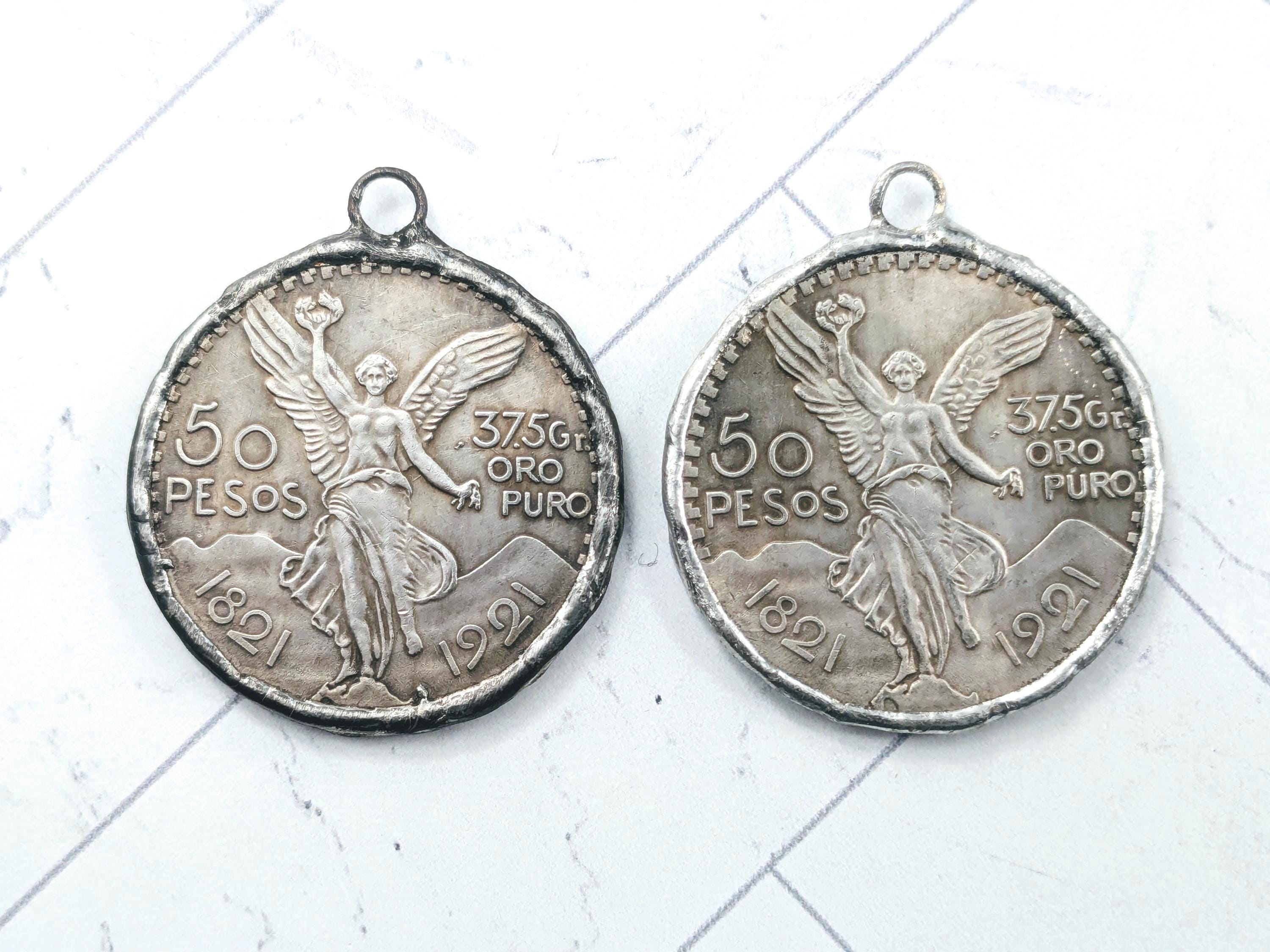 メキシコ銀貨のネックレス メキシココインネックレス - Etsy 日本