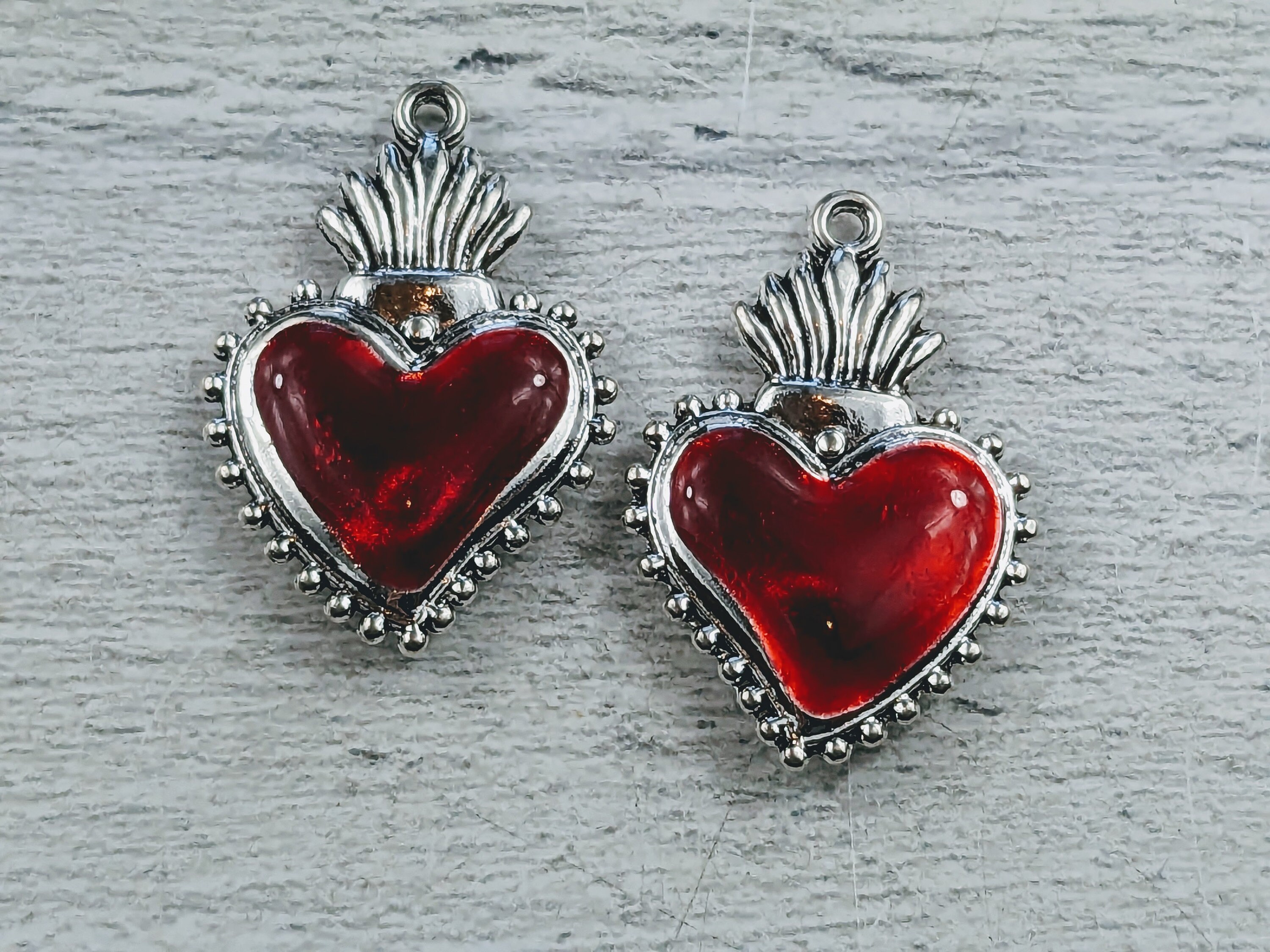 Sacred Heart Native American Navajo Sterling Silver Handcarved Heart On Fire Pendant Sacred Heart Native American Navajo Sterling Silver Handcarved Heart On Fire Pendant