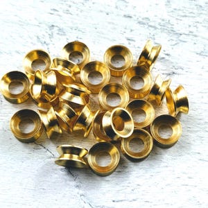 Matte Gold Plated Barrel Beads, Wheel Beads, 9x5mm, Large Hole, Spacers, 12pcs.