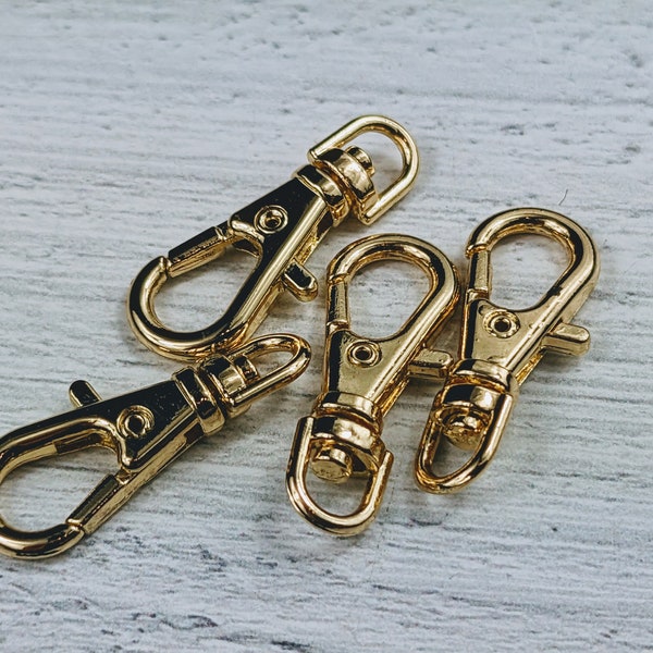 23mm Gold Plated Swivel Lobster Clasp Closures