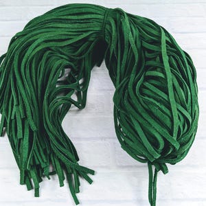 Grüne Hirschleder Weiche Lederband 3/16&quot;/ 5 mm/ 40&quot; Stück/ 5 Stk., Streifen