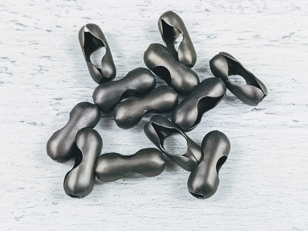 50 Embouts Plaqués Argent Pour Chaîne à Billes De 2,4 Mm