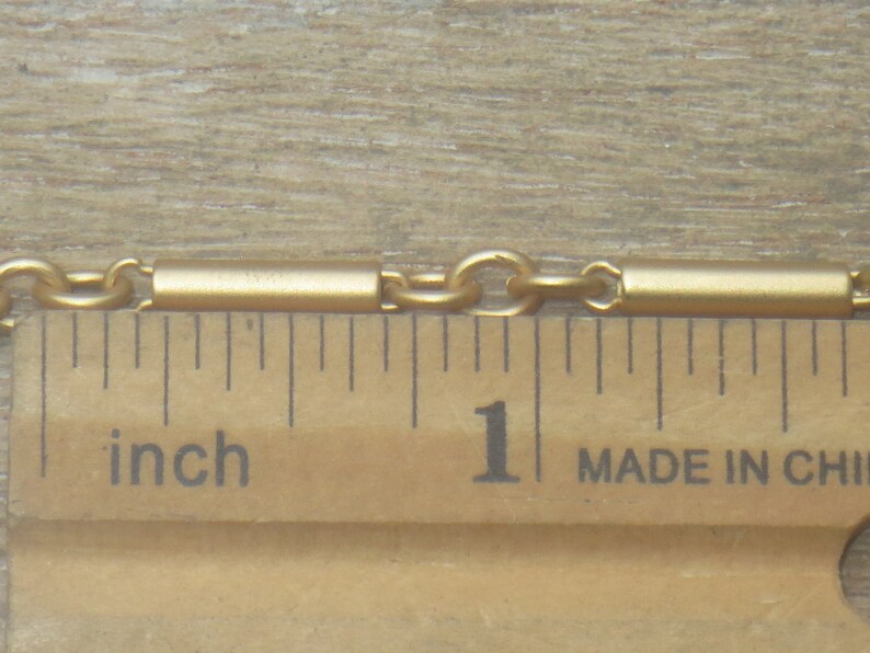 Bar Chain Matte Gold Dynamite Chain 12x3mm
